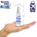 Wrinkle Wiz No Wrinkle Release Spray Starch, Easy Iron Static Cling Odor Eliminator, TSA Approved, 2oz Bottle, Blue, 2 Pack