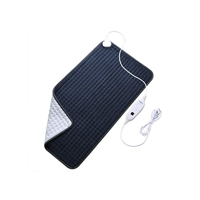 XXX-Large Sable Heating Pad for Fast Pain Relief, Fast-Heating Machine-Washable Pad - 6 Temperature Settings, Moist Heat…