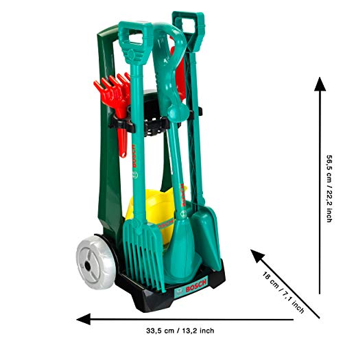 Theo Klein 2751 Bosch Garden 7-Piece Garden Trolley I Set with Garden Tools for Children I Toys for Children Aged 3 and… – Bild 5