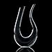 Wine Decanter U-Shaped Horn Design Fine Occasion 1750ML Hand Made Crystal Wine Aerator with Dual Head