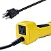 Aceland Portable Corded LED Work Light with Outlet in Handle, COB LED, 1600 Lumen 6ft 116AWG 3C SJTW Cord Handheld Outdoor Work Light, Magnetic on Back