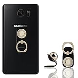Mobile Phone Magnetic Holder, 2 in 1, Finger Ring Grip and Magnet Car Dash Mount Stand for IPhone X 8 7 6 Plus, Samsung Galaxy S5 S6 S7 S8 Edge Note Nexus HTC Nokia LG and All Cell Phones (Black)