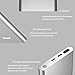 BONAI Power Bank 10000mAh Portable Charge Travel,USB C High-Speed 3.0A Output Compatible with iPhone 15 14 13 12 iPad Android -Silver (8-pin Charging Cable Included)