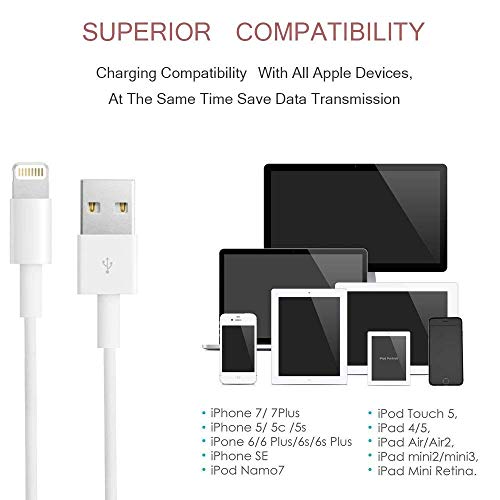 image for CovertSafe iPhone Charger, 4 Pack 3FT 6FT 6FT 9FT Charger Cord Chargin