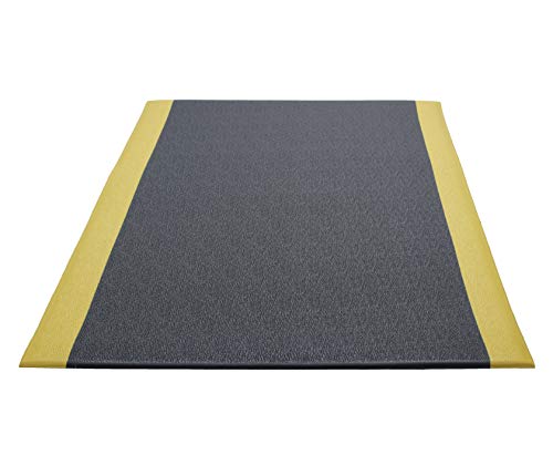 Guardian Soft Step Anti-Fatigue Floor Mat, Vinyl, 2'x3', Black Pebble Texture Pebble Texture
