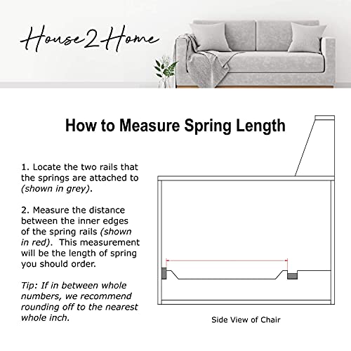 House2Home 23" Couch Spring Repair Kit to Fix Sofa Support for Sagging