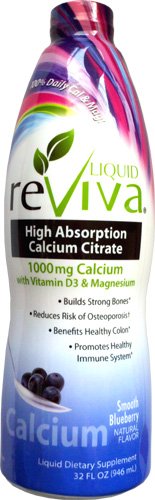 Reviva High Absorption Calcium Citrate Complete Nutrition Smooth Blueberry - 32oz. Reviva High Absorption Calcium Citrate Complete Nutrition Smooth Blueberry - 32oz.