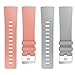 Antermart for Fitbit Versa Bands, Adjustable Silicone Replacement Sport Band Bracelet Strap for Fitbit Versa Smart Watch,Fitness Accessories Wristbands with Metal Buckle,2/3/4/5pcs Group