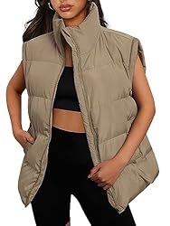 AUTOMET Womens Puffer Vests Fall Fashion Jackets