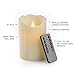 Gideon 5 Inch Flameless LED Candle Made with Real Wax and Dripping Style Design and Realistic Flickering Candle Motion Includes Remote Control - Vanilla Scented