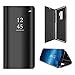 Anyos Galaxy S9 Plus Case, Half-Clear View Standing Mirror Flip PC Cover for Samsung Galaxy S9+, Black