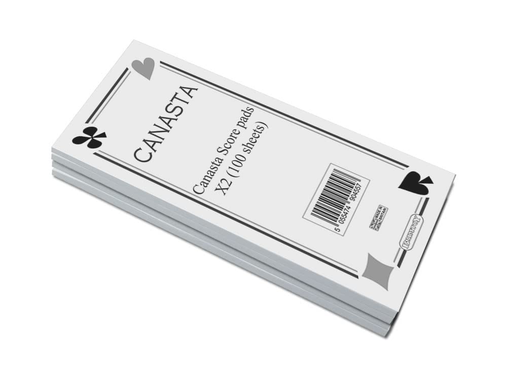 Brimtoy Canasta score pads/scoring cards (4 packs)