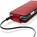 iGadgitz U3522 Leather Flip Case Cover with Detachable Carabiner +Belt Loop +Magnetic Closure +Screen Protector Compatible with Sony Walkman NWZ-A15, A17, A25, A27 8GB 16GB 32GB & 64GB - Red