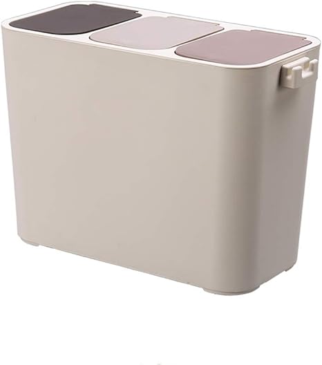 Amazon ゴミ箱 分別 連結できる おしゃれ ごみ箱 おしゃれなカラーふたのダスト ボックス 分別ゴミ箱 2個組 3個組 4個組キャスター付き 音無し 防臭 小さい 場所とらない ごみ箱 オフィス用 寝室用 洗面所用 高級感を演出 アンズ色 車輪がある 7321 フタ付きゴミ箱