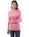 PattyBoutik Hooded Crossover V Neck Trim Long Sleeve Tunic