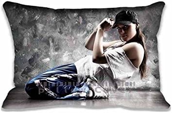 Personalized Patterned Hip Hop Dance Girl Pillow Covers Decor - music Nice Living Room Pillowcase Set , Fantasy Pillow Cases for Couples