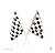 24 Party Favors RACING Nascar Race Car MINI Black White CHECKERED FLAGS