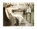 Le Cocktail - Lady with Dogs by Louis Icart. Art Deco Reproduction Print Poster (20 x 16)