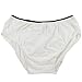 Starly Mens Cotton Disposable Underwear Panties Handy Briefs for Travel Fitness White (10pk) (M)