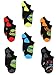 Teenage Mutant Ninja Turtles Boys 6 pk Socks (4-6 Toddler (Shoe: 7-10), Multicolored)