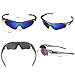 KastKing Coso Sport Sunglasses, 4 Interchangeable Colors with Polarized Lenses, Ultimate Safety Impact Resistant, UV Eye Protection, Unbreakable TR90 Frame