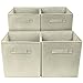 Sorbus 4-Pack Foldable Storage Cube Basket Bin, Beige
