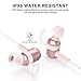 Picun Wireless Headphones 10 Hrs Battery V4.1 CSR Bluetooth Sport Earphones, HiFi Stereo Bluetooth Headphones with Mic, IPX6 Sweatproof Magnetic Earbuds Secure Fit for Running Gym Workout (Rose Gold)thumb 3