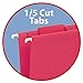 Smead Standard Hanging File Folders, 25 Count, Red, 1/5-Cut Adjustable Tabs, Letter Size (64067)