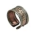 DharmaObjects Handmade Copper and Brass Ring with Crafted Om Mani Padme Hum