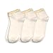Ecoland Girls Organic Cotton Ankle Liner Socks - 3 Pairs Value