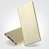 Ultra-thin 20000mAh Portable Charger Battery Power Bank For iPhone (Gold)