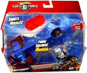 Hot Wheels Battle Force 5 Water Slaughter Vehicle and Sever Driver