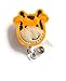 Jerry The Giraffe - Retractable ID Badge Reel - Name Badge Holder - Cute Badge Reel - Nurse Badge Holder - Nursing Badge Clip