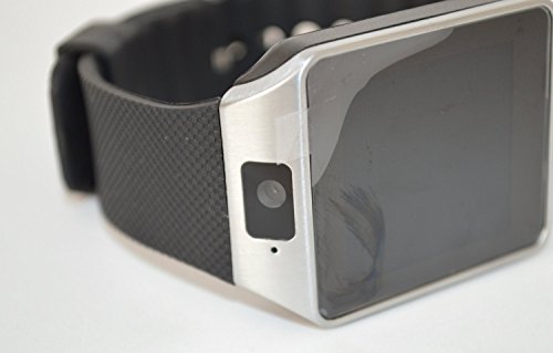 Bluetooth Smart Watch with Camera, Aosmart DZ09 Smartwatch for Android Smartphones - Silver