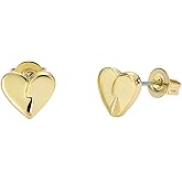 Ted Baker London Alyssa Abstract Heart Stud Earrings for Women (Gold)