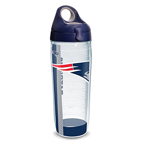 With Navy Wb Lid, 24oz, Clear