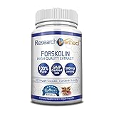 Research Verified Forskolin - 60 Capsules (One Month Supply) - 20% Standardized Forskolin - 500mg/day - 365 Day 100% Money Back Guarantee - Try Risk Free for Fast and Easy Weight Loss
