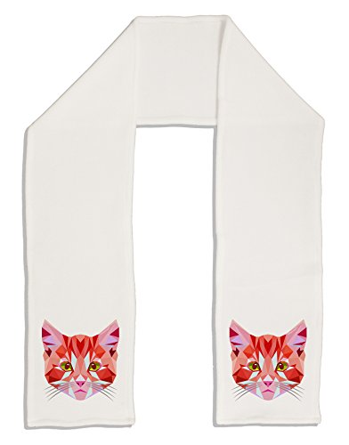 TooLoud Geometric Kitty Red Adult Fleece 64" Scarf