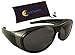Ideal Eyewear Fit Over Sunglasses with Polarized Lenses - Wear Over Prescription Glasses - Fishing, Boating, Golf, Driving