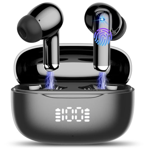 Tiksounds Wireless Earbuds, Bluetooth 5.4 Headphones in Ear with 4 ENC Mic Ear Buds Wireless Earphones Mini Ear Buds 40H Playtime HiFi Stereo Sound IPX7 Waterproof USB-C for iOS/iPhone/Android