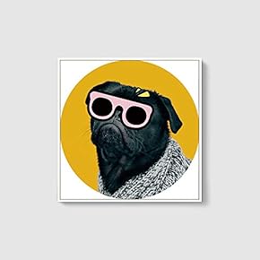 Framed Canvas Wall Art for Living Room, Bedroom Cute Animal Theme Canvas Prints for Home Decoration Ready to Hang - 16x16 inches