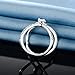 OPALBEST Pear Fire Opal Criss Cross X Ring Halo CZ Eternity Engagement Band White Gold Plated for Women Girls