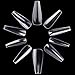 Makartt 500pcs Coffin Nails for Poly Nail Gel Long Ballerina False Nail Tips Clear Full Cover Acrylic Nails Press on Nails 10 Sizes A-02 primary