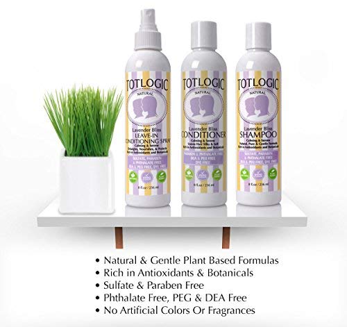 TotLogic-Kids-Baby-Safe-Conditioner-8-oz-Lavender-Bliss-Infused-with-Natural-Jojoba-Oil-and-Rich-in-Antioxidants-to-Detangler-Hair-No-Phthalates-Parabens-or-Sulfates