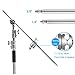 Selens C Stand with Boom Arm, Max Height 10ft/3m Adjustable Light Stand with 4.2ft/1.28m Holding Arm, 2 Grip Head for Photography Reflector, Panel Light, Softbox