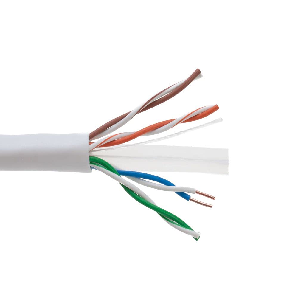 Cat6 75M Grey Solid 23AWG Cable UTP Cat6 Bulk Ethernet Network Wire CCA (Copper Clad Aluminum) Conductor UTP Unshielded Internet Cord