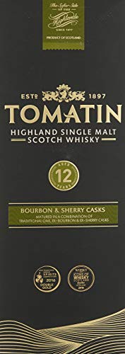 Tomatin 12 Years Old Bourbon & Sherry Casks 43% Vol. 1l in Geschenkbox – Bild 5
