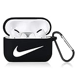 Punswan for Airpods Pro Case,Cute 3D Luxury Character Soft Silicone Stylish Cover, Sport Cool Keychain Style Design Skin,Cases with Lanyard Chain,for Girls Kids Boys Men Air pods Pro/3 (Black Right)