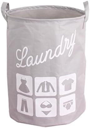 Foldable Laundry Basket Polyester Storage Bag Hamper Waterproof Toys Organizer Tidy Clothes Holder White - intl
