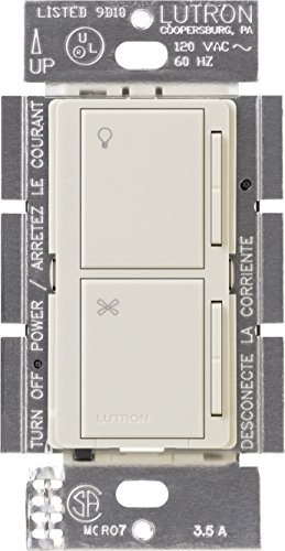 Lutron MA-ALFQ35-LA Maestro Companion Fan and Light Control, Light Almond